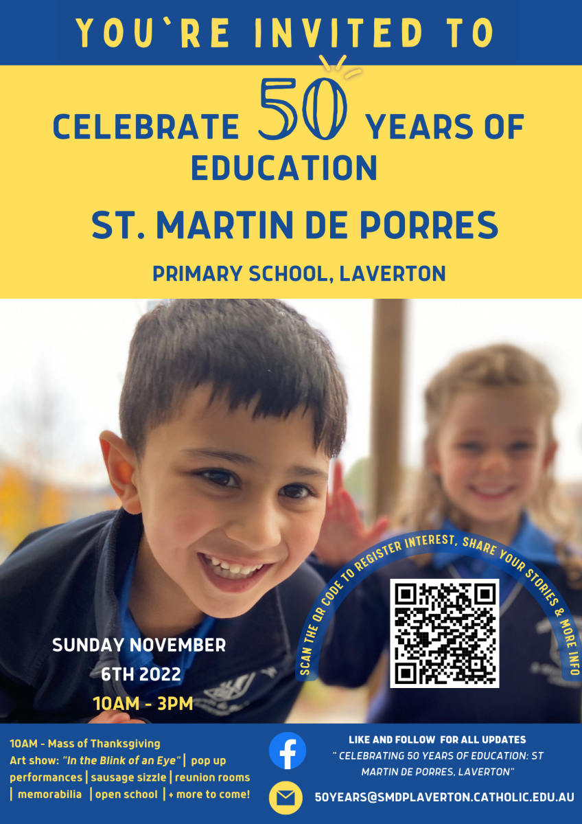 50th Anniversary St. Martin de Porres Primary School Thomas Carr College